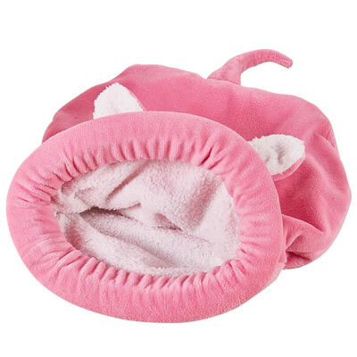 

Warm Fleece Cute Cat Sleeping Bag Dogs Puppy Pets Mat Bed Kennel House