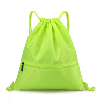 

Customized bundle pocket rope pulling shoulder bag for men&women portable folding waterproof simple outdoor travel fitness Bac