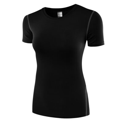 

Women Compression Tshirt Dry Quick Short Sleeve T-shirts Fitness Women Elastic nastics Slim Tight T-shirt