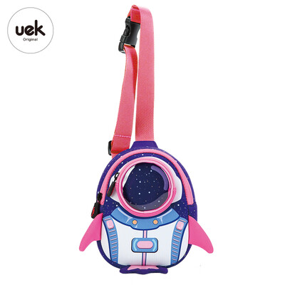 

Uek childrens bag girl messenger bag blue rocket chest bag boys&girls small bag tide shoulder baby bag