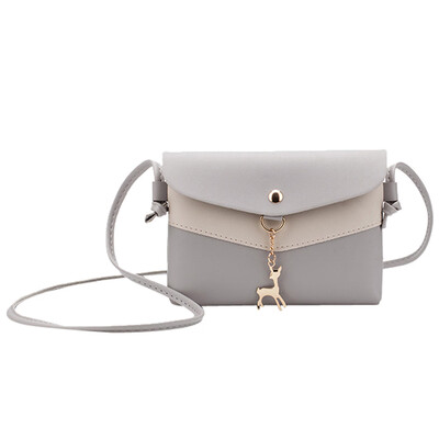 

Women Bag Womens Handbags Female Purse Leather Small Travel Bags Ladies Vintage Deer Pendant Cross body Shoulder Handba
