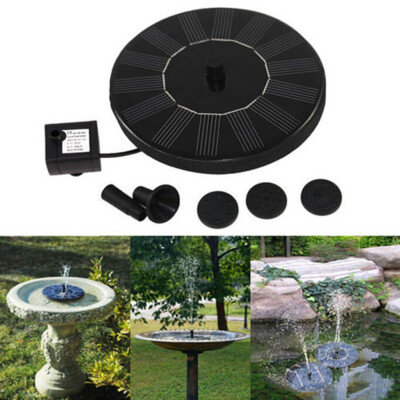 

〖Follure〗Outdoor Solar Powered Bird Bath Water Fountain Pump For Pool Garden Aquarium