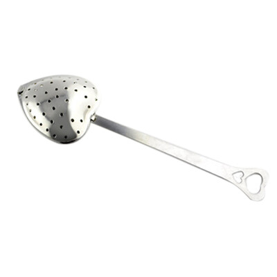 

Toponeto Heart Shaped Stainless Steel Tea Leaf Filter Herbal Spice Infuser Strainer Spoo