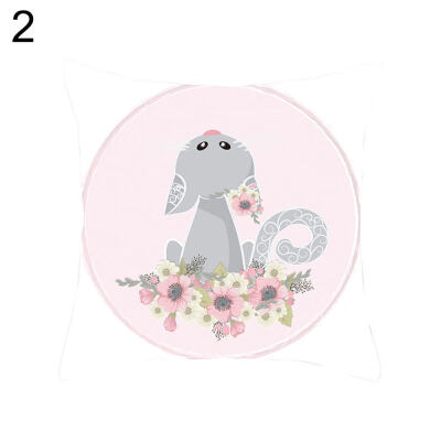 

Flower Animal Geometric Print Pillow Case Waist Throw Cushion Cover Home Decor