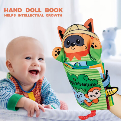 

Siaonvr Childrens Animal Cloth Book Baby Hand Puppet Cloth Toy Cloth Education Book