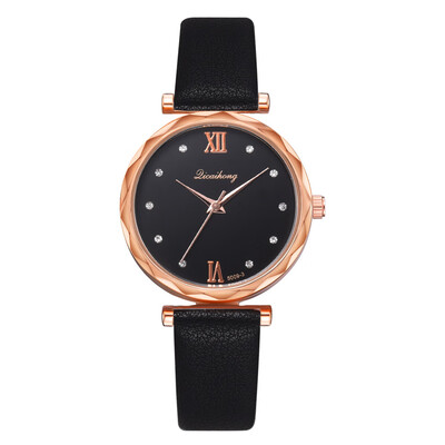 

Korean fashion ladies watch popular rhinestones Roman numerals personalized quartz watch