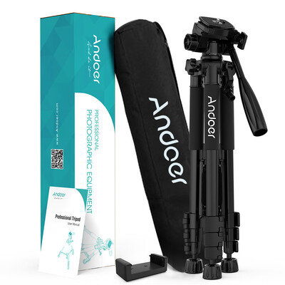 

Andoer TTT-663N 575inch Travel Lightweight Camera Tripod for Photography Video Shooting Support DSLR SLR Camcorder with Carry Bag