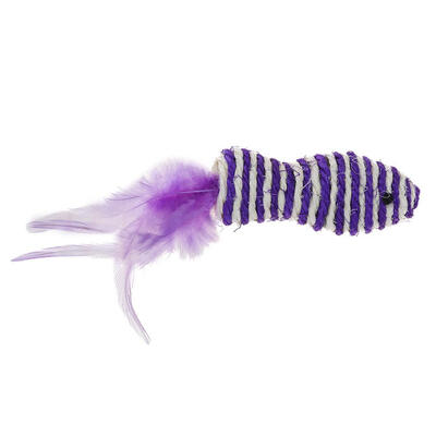 

Cats Feathers Sisal Hemp Scratch Bite Pets Kitten Training Interactive Toys
