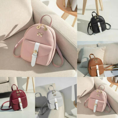 

Fashion Women Girl Mini Leather Backpack Rucksack School Bag Travel Handbag