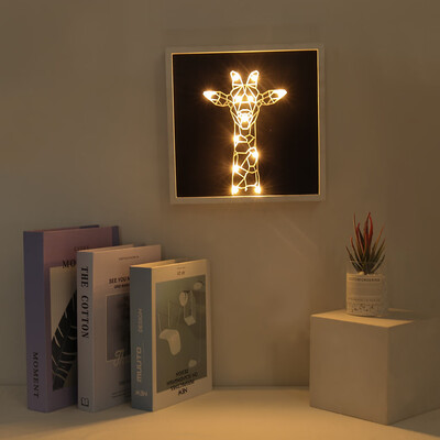 

Gobestart LED Creative Night Light 10×10×2 Inchs Decorative Small Table Lamp