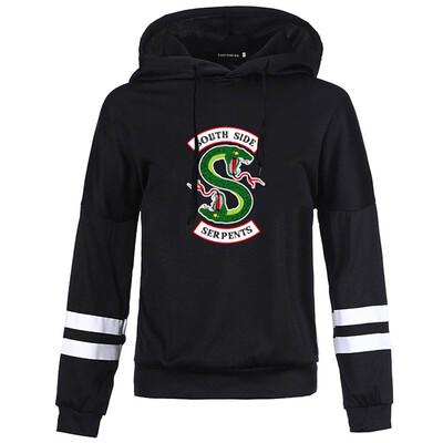 

Fashion Casual Hoodies For Women Double-Headed Snake Southside Serpents Personality Print Sweatshirts Round Neck Pullovers