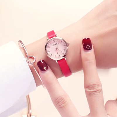 

Trend fresh&compact disc thin belt waterproof belt watch watch