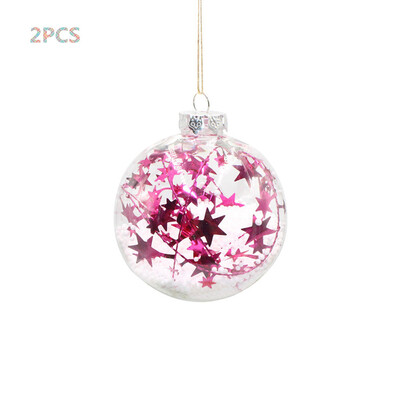

Tailored 2PCS Christmas Tree Pendant Hanging Home Ornament Christmas Decoration Ball