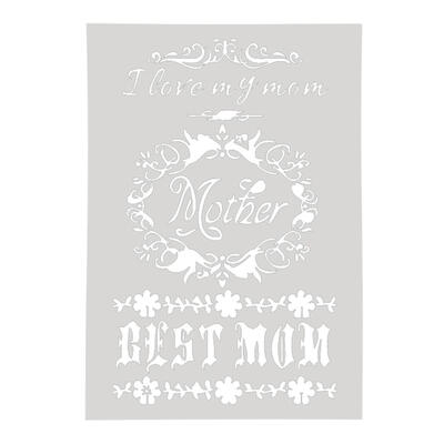 

DIY Mother Love Coffee Stencils Cake Bake Scrapbook Painting Decor Template