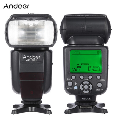 

Andoer AD-980II i-TTL HSS 18000s Master Slave GN58 Flash Speedlite for Nikon D7200 D7100 D7000 D5200 D5100 D5000 D3000 D3100 D320