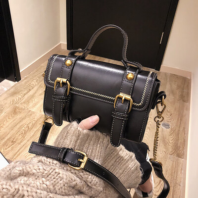 

Qiao Bani 2019 new Korean retro style fashion chain postman bag shoulder shoulder diagonal trend PU handbag