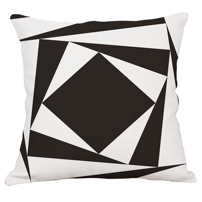 

Cotton Flax Geometry Pillow Case Sheet Throw Pillow Cushion Cover Pillowslip