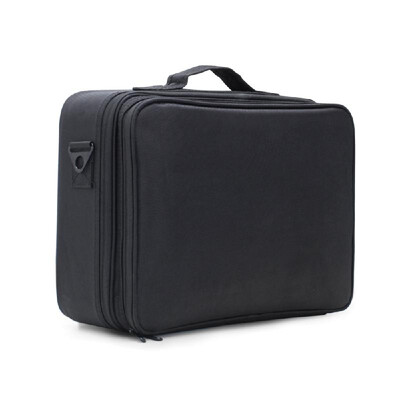 

Cosmetic Case Organizer Waterproof Large Capacity Makeup Storage Bags Travel Beauty Artist Brush Box with Shoulder Belt
