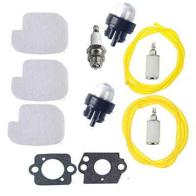 

Air Filter Fuel Line Filter Spark Plug Tune Up Kit Set for Poulan Craftsman Chainsaw 530057925