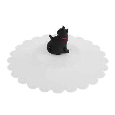 

Cute Cat Silicone Cup Cover Dustproof Leakproof Tea Coffee Sealed Lids Cap
