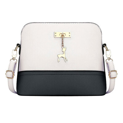 

Women PU Leather Vintage Messenger Bag Shoulder Crossbody Bag Shell Bag
