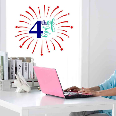 

Gobestart Independence Day July 4 Vinyl DIY Wall Sticker Decals Home Decor Bedroom