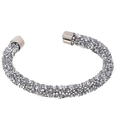 

Exquisite Crystal Cuff Bracelet Brand Open Bangles Pulseira Feminina For Women Bijoux New Fashion Jewelry Gift Bangles