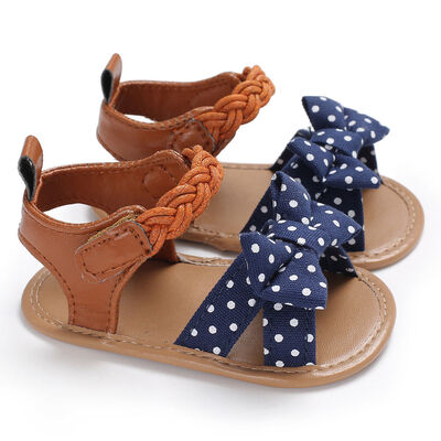 

Newborn Infant Baby Girl Bow-Knot Sandals Summer Moccasin Shoes 1st Prewalker