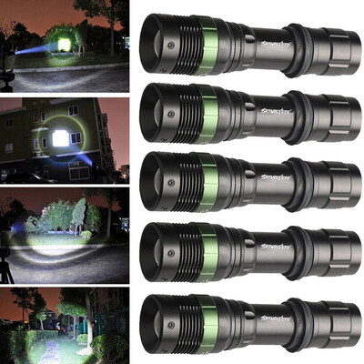 

Saidsome 5PCS SkyWolfeye 3-Modes XML T6 LED Torch Light 18650 Rechargeable flashlight lamp