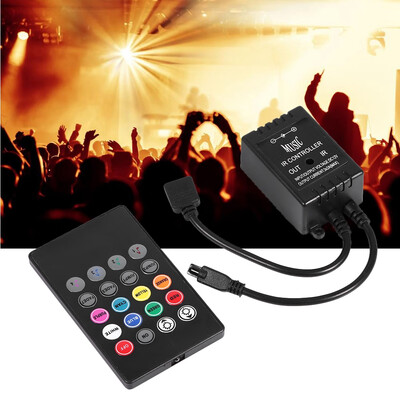 

Greensen LED Music Controller 20keys IR Remote Sound Sensor Controllers for RGB Strip Lights Music Controller 20key Remote