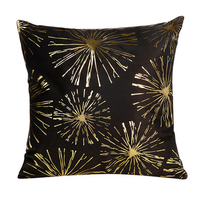 

〖Follure〗Polyester Gold Letter Pillow Case Cover Sofa Car Waist Cushion Cover Home Decor
