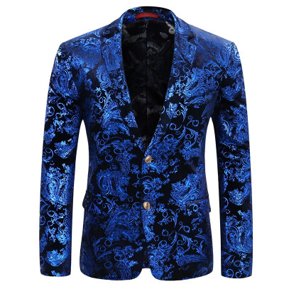 

Cloudstyle Ou code mens flower suit single west business 11634