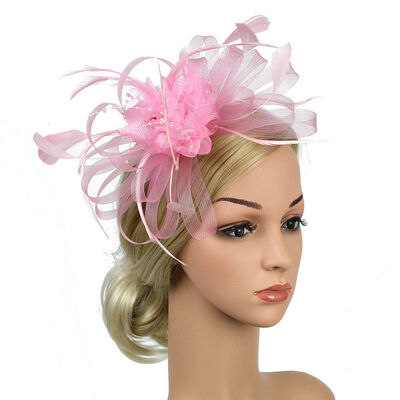 

Cocktail Party Hat Womens Sinamay Fascinator Wedding Church Kentucky Derby Dress