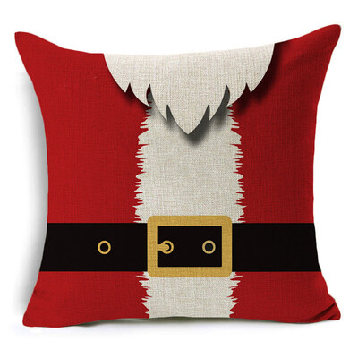 

2020 New Christmas Linen Cushion Cover Throw Pillow Case Xmas Home Decor Festive Gift