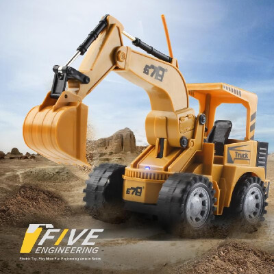 

124 5CH Remote Control Electric Excavator Construction Car Toy for Kids Children