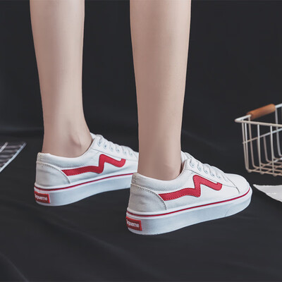

Spring 2019 new thick-soled canvas shoes black shoes Korean version of Joker shoes student chic board shoes ins womens shoes