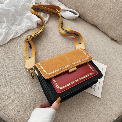 

Qiao Bani 2019 early autumn new Korean fashion Dongdaemun frosted color small square bag shoulder diagonal female bag