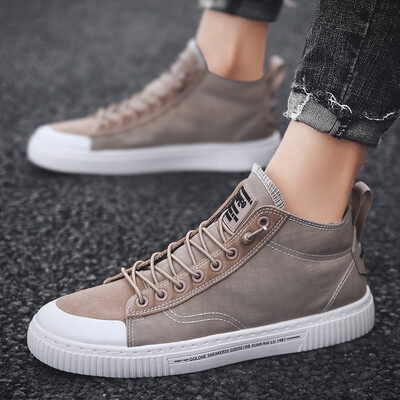 

Summer high-top canvas shoes Korean version of the trend of wild casual tide shoes net red breathable cloth shoes mens shoes