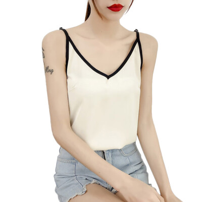 

Women tank top Summer Fashion Concise Sexy All-match Solid Color Sleeveless Slim Fit Camisole