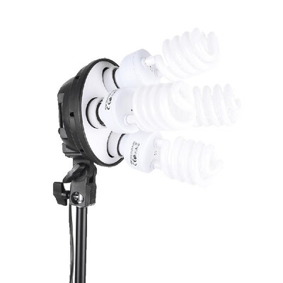 

Andoer Studio Photo Lighting Kit with 2 Softbox 2 4in1 Bulb Socket 8 45W Bulb 2 Light Stand 1 Carrying Bag