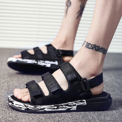 

Summer Vietnamese sandals mens Korean version Baitao summer leisure beach shoes mens double-use sandals