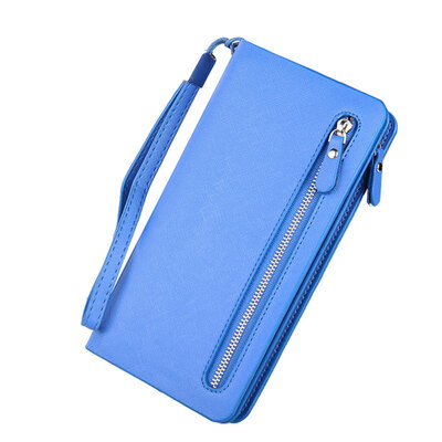 

Women Fashion Solid Color Zipper Faux Leather Short Wallet Cash Holder Purse