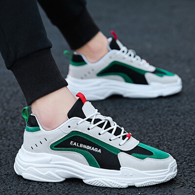 

Wear-resistant ins sports shoes mens Harajuku wild thick bottom shoes