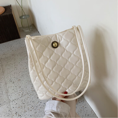 

French minority western style women 2019 new texture Joker bucket bag Korean leisure fashion shoulder bag