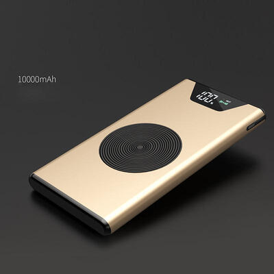 

10000mAh Wireless Charging Station Dual USB Quick Charge Portable Power Bank