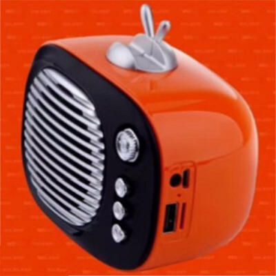 

Retro Style Bluetooth Wireless Speaker Portable Old-time TV Shape Bluetooth Speaker