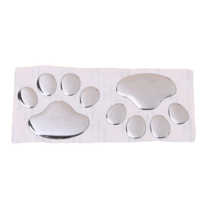 

1 Pair 3D Car Window Sticker Car Accessories Bumper Body Decal Stickers Bear Dog Paw Foot Prints Car Covers