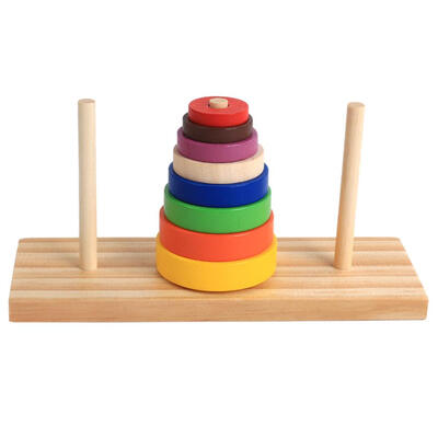 

Wooden Puzzle Stacking Tower Of Hanoi Kid Mathematical Educational Toys