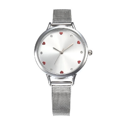 

Women Simple Mesh Band Watch Lady Fashion Alloy Case Quartz Wrist Watch