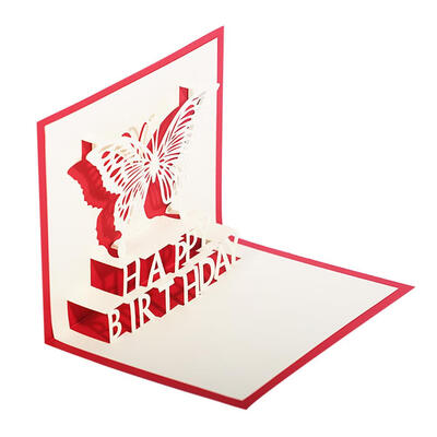 

3D Pop Up Cards Butterfly Happy Birthday Greeting Card Blessing Card Gifts